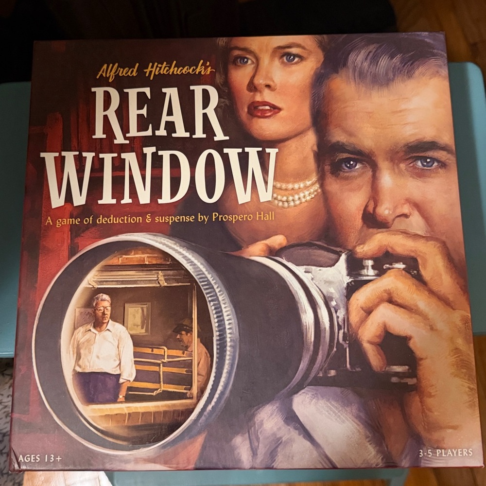 Funko Rear Window Game Alfred Hitchcock Board Game of Deduction and Suspense